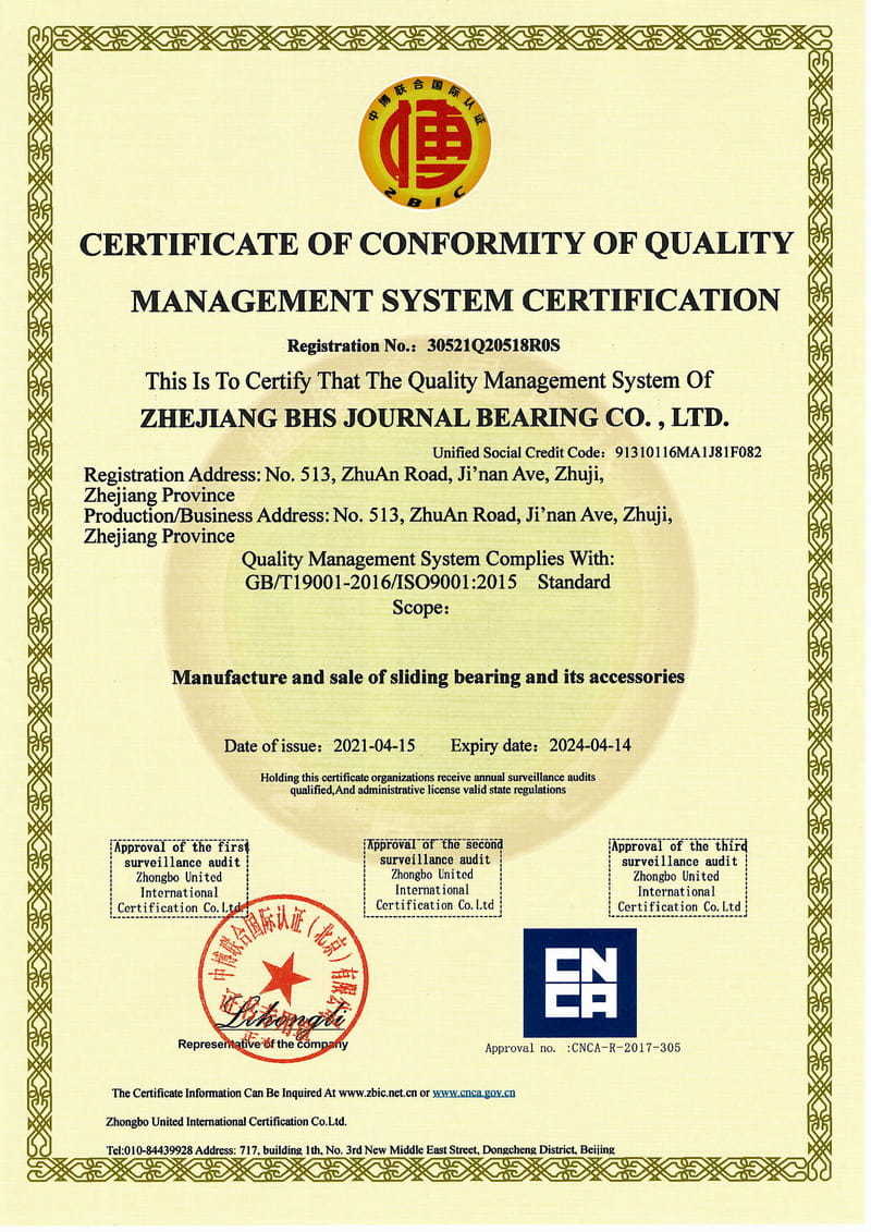 Sijil ISO9001-2015
